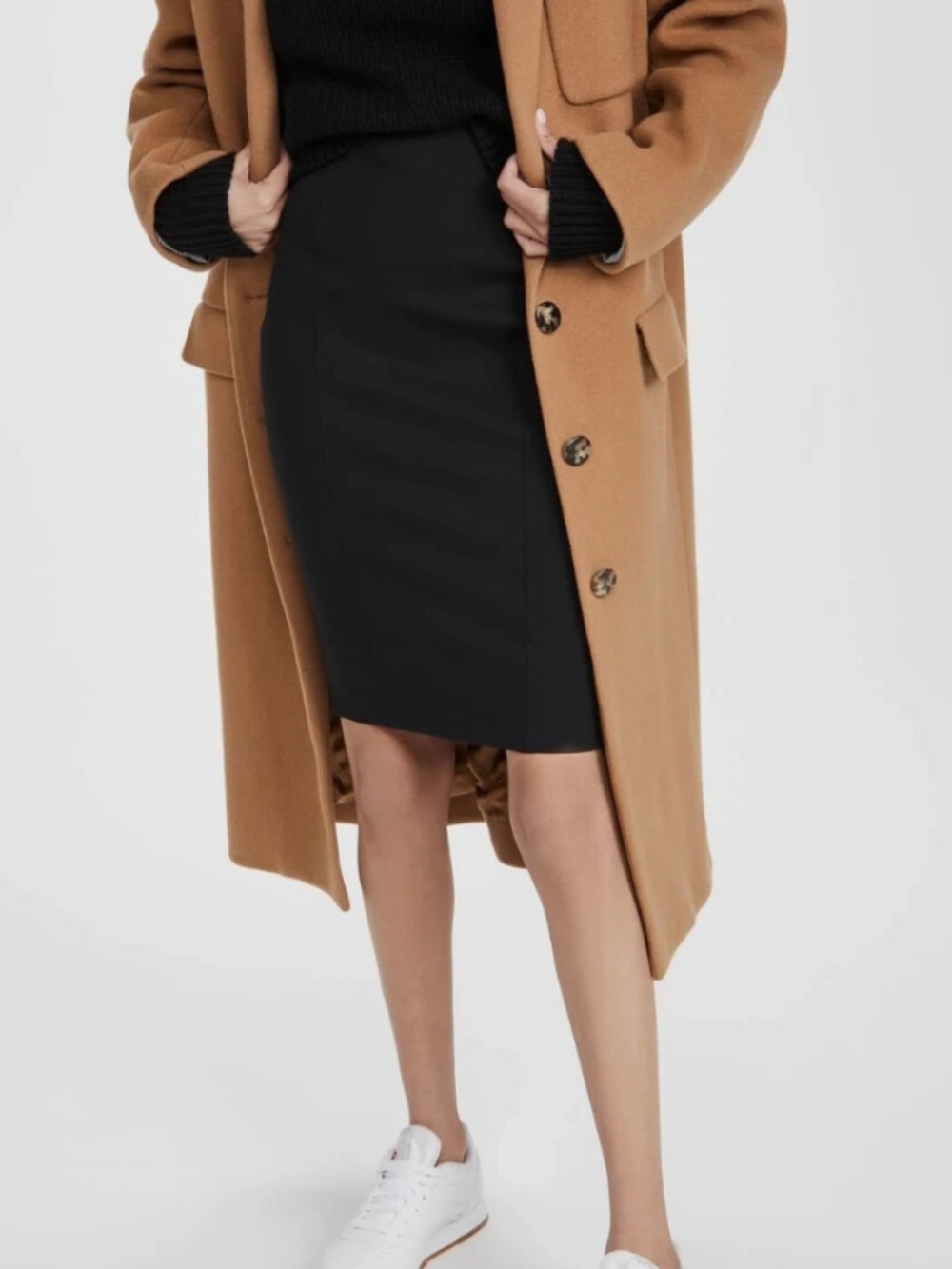 Spanx The Perfect Black Ponte Pencil Skirt  - L 🌟
